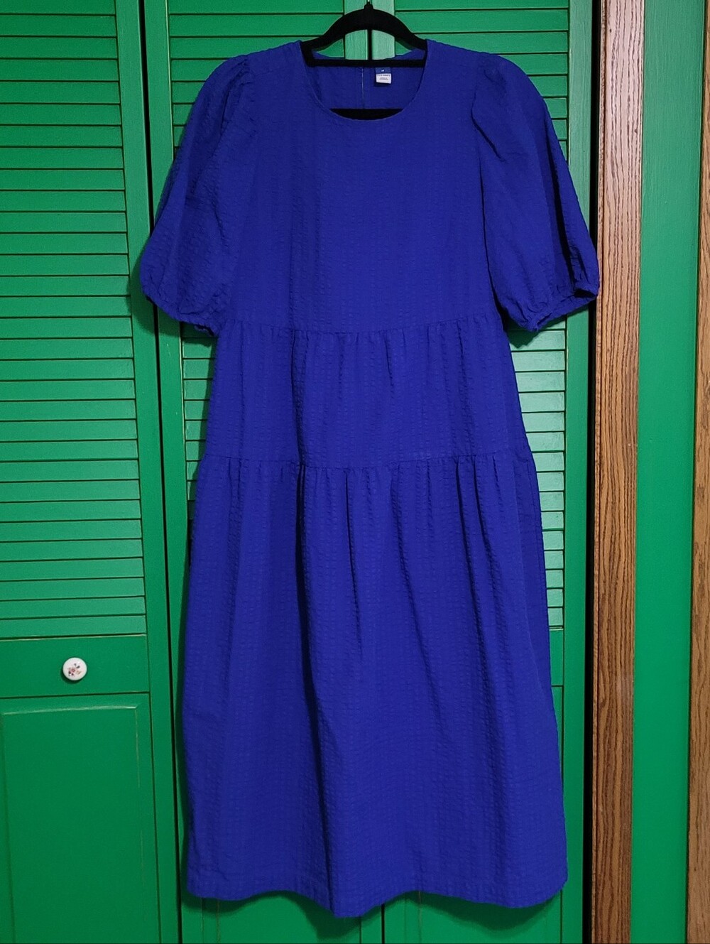 Old Navy Royal Blue Tiered Maxi Dress